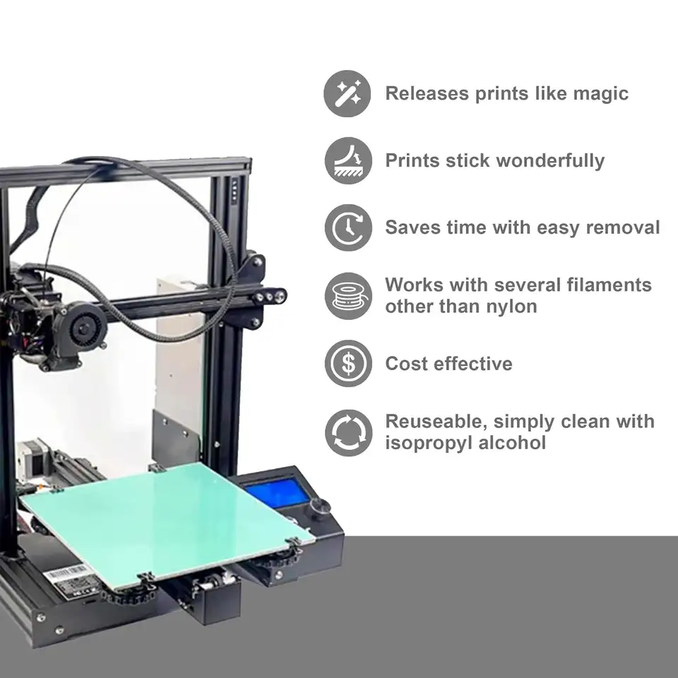 G10 FR4 Garolite Sheets 235x235mm, 1/16" Thick, Fiberglass Plastic Composite Build Surface Plate Bed for 3D Printers - 3 Pcs image 3