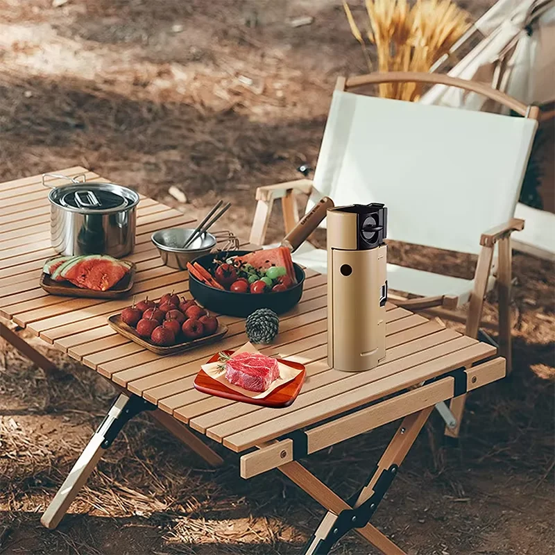 Cassette Kachel Outdoor Draagbare Kachel Fornuis Gas Gasfornuis Camping Thuis Brander Butaan Kachel (Beige