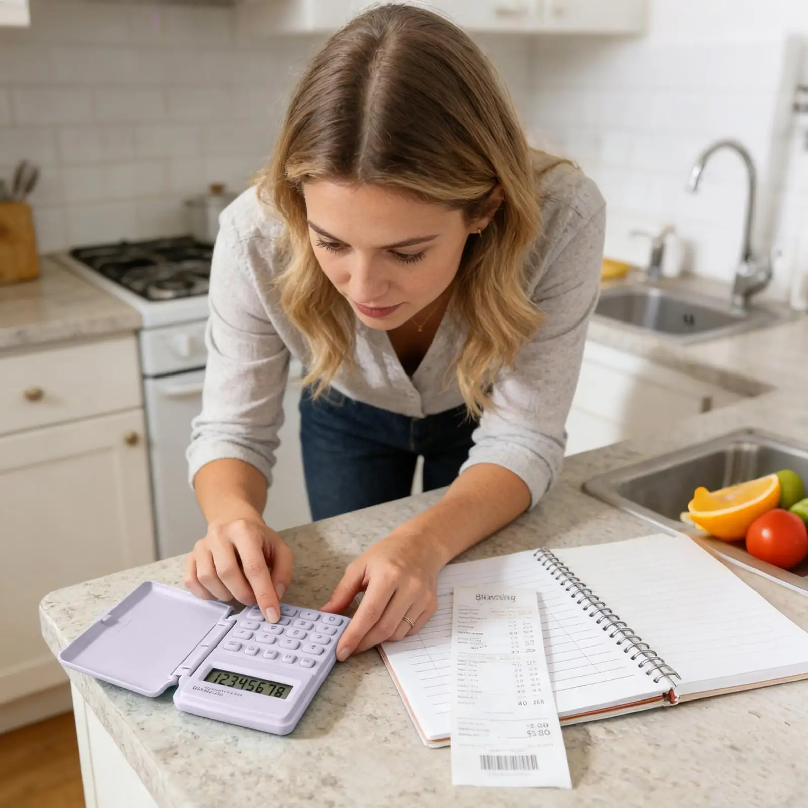 Mini CalculatorProtective Lid Portable Calculation Device for Students Accountants Engineers, Office Business Tool