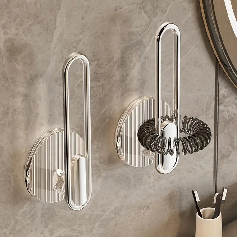 3Pcs Storage Holder Hook Modern Stylish Hair Accessories Punchfree Non-hole Headband Stand for Hair Band Home Bathroom