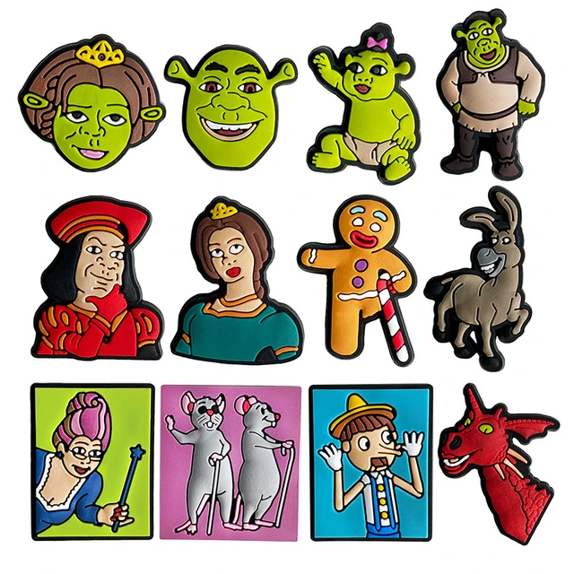 for Shrek Ears Croc Charms, 4pcs for Shrek Crocs Jibbitz Anime Croc Pins  Shoe Decoration Accessories Party Gifts for Women Men Kids Boys Girls  [Green] : : Clothing, Shoes & Accessories