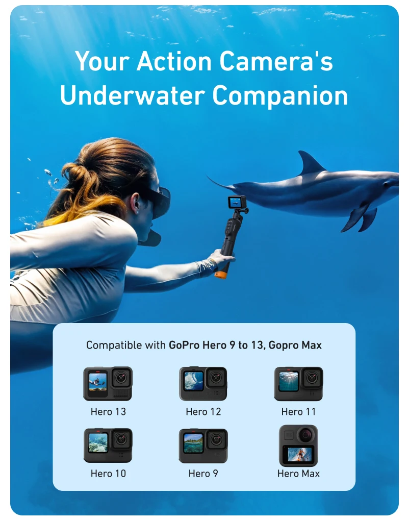 3 in 1 Underwater Remote Control Extendable Waterproof Selfie Stick Tripod Buoya