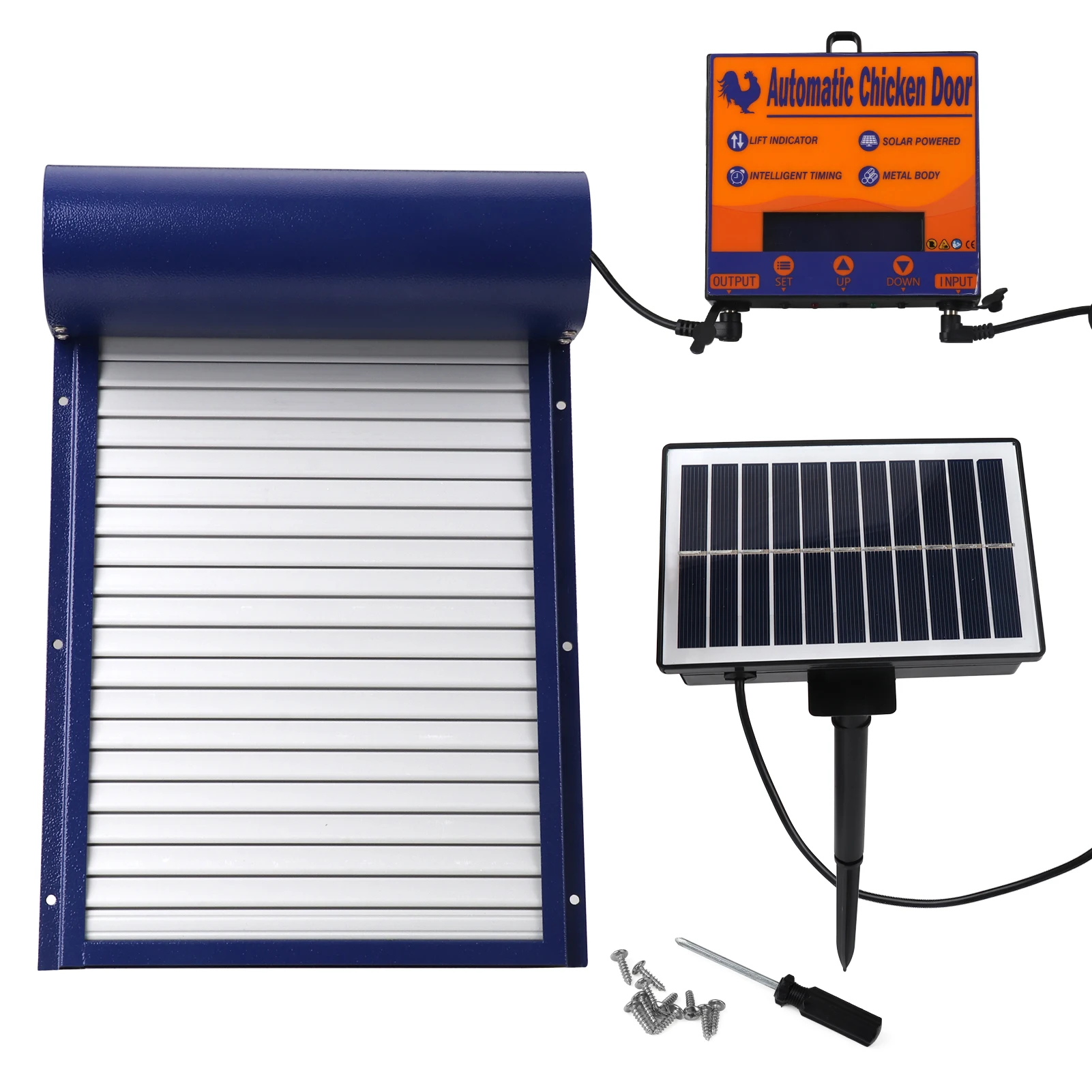 

Automatic Chicken Coop Door Solar Powerd Automatic Chicken House Door High Quality And Practical Chicken Pets Dog Cages Door