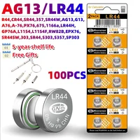 Fast Delivery 50/100pcs LR44 Batteries L1154F AG13 SR44 A76 Premium Alkaline Battery 1.5VButton Coin Cell Battery for Calculator