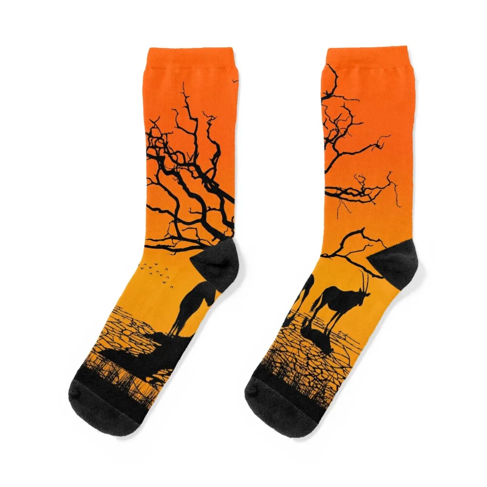 

Oryx gazella in the desert Socks hockey christmass gift shoes Male Socks Women's