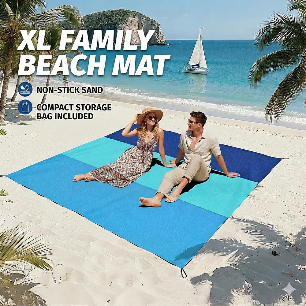 Oversized Sand Free Beach Blanket 1