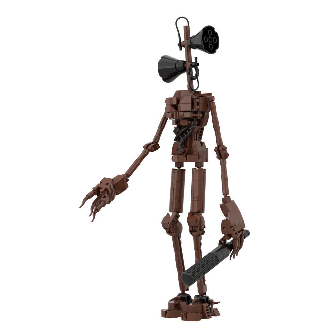 Moc Horror Game Scene Siren Head Classic Mechanical Monster Building Block Assembly Model Mechanical Juguetes Boy Toy Gift 2