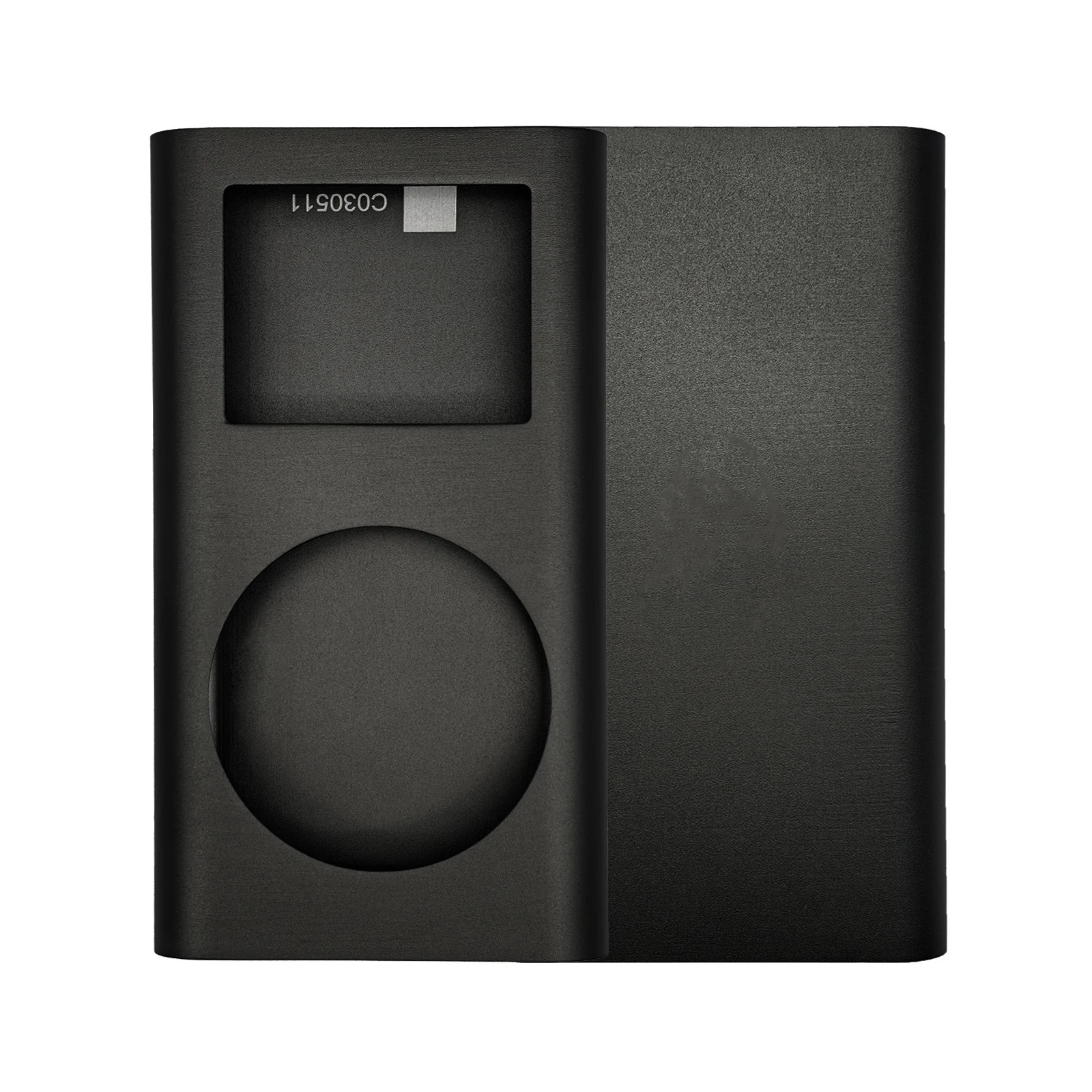 Sleek Metal Housing Shell with Lens Window for iPod Mini - Complete Replacement Case Cover