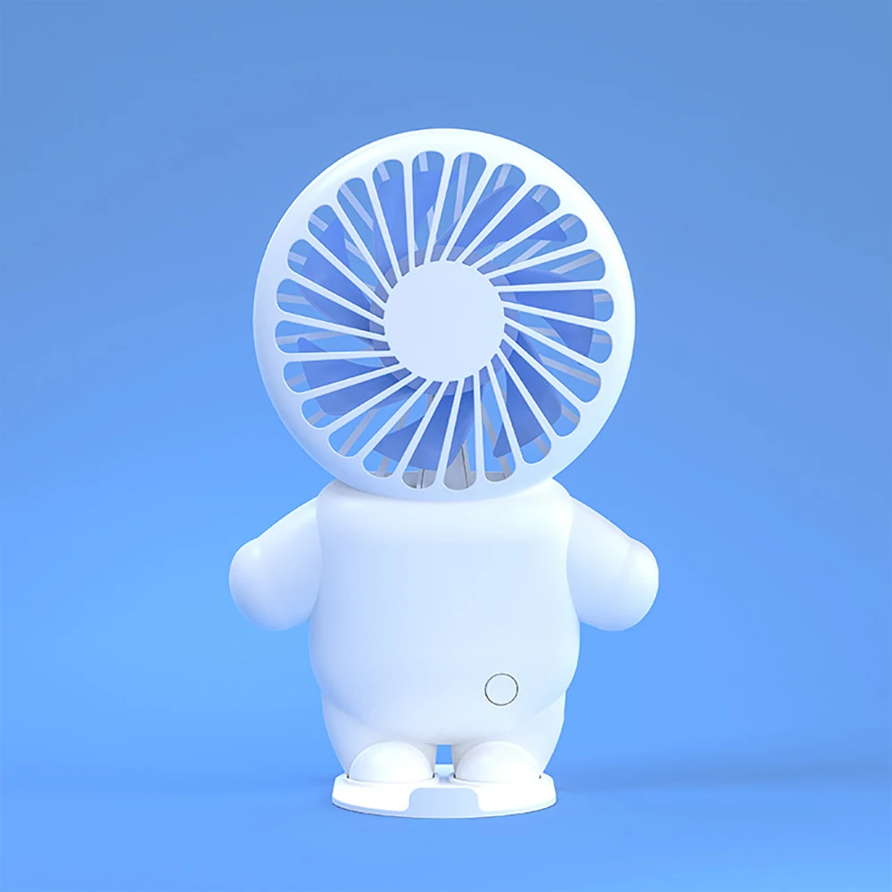 Summer Rechargable Small Fan Portable Handheld USB Mini Astronaut Fan Desktop For Outdoor Camping Pocket Small with Base