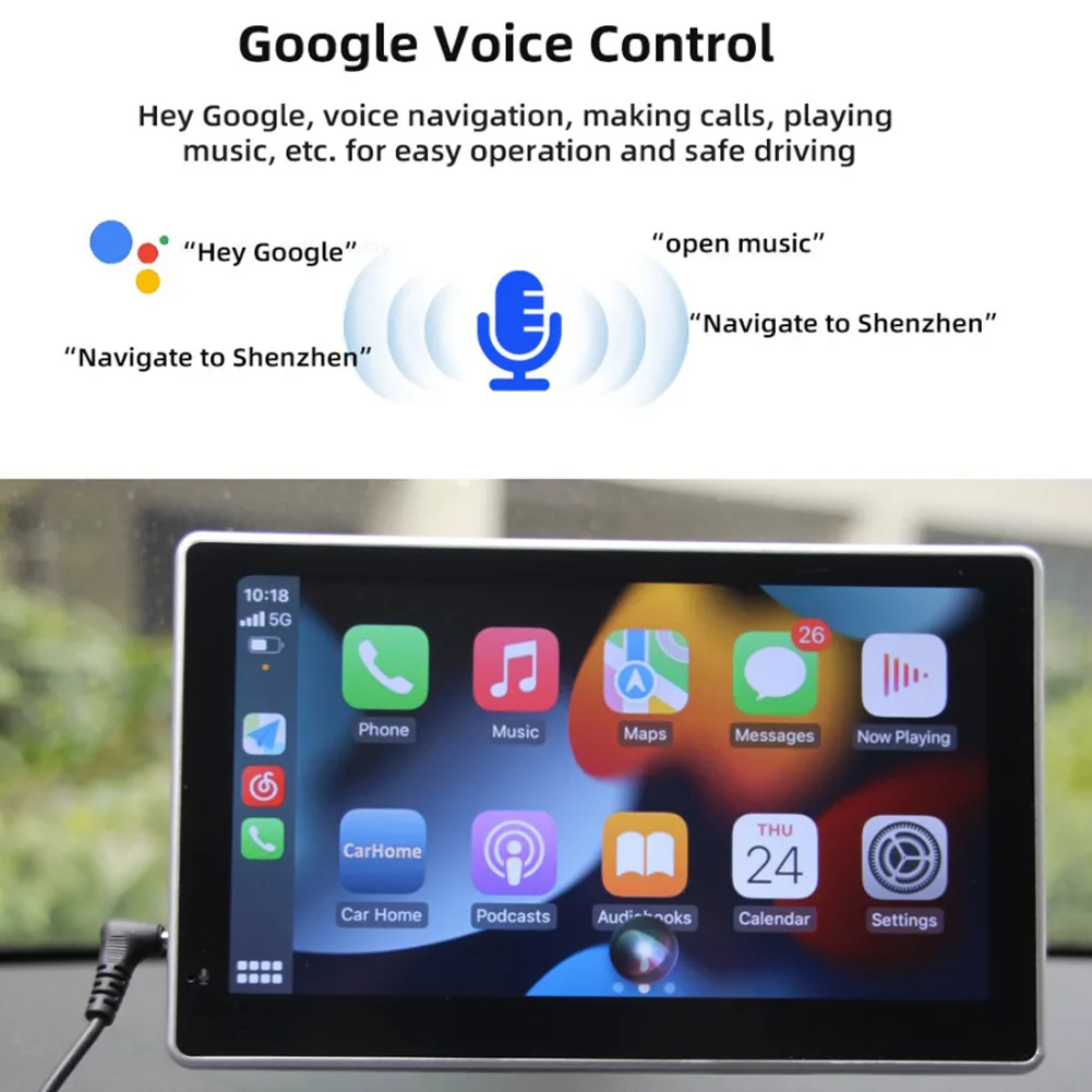 7inch IPS Portable Auto Car Radio Bluetooth HD Multimedia Supports Carplay To Achieve Real Car-machine Interconnection |