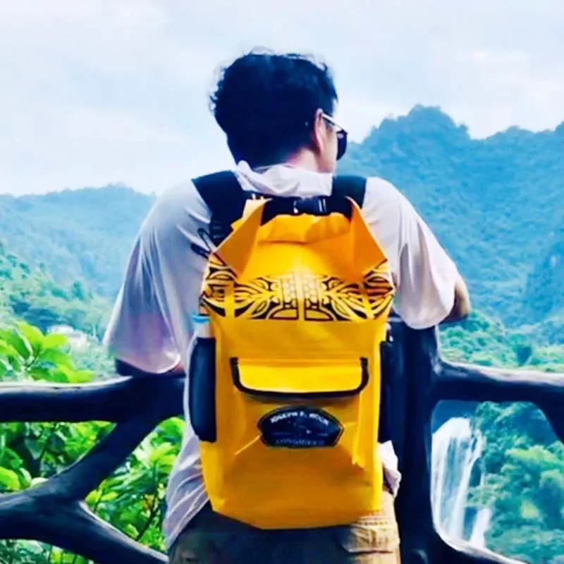 Waterproof Hiking Backpack Large Capacity Double Shoulder Swimming Rafting Outdoor Beach Climbing Multi-Functional Trekking Bag
