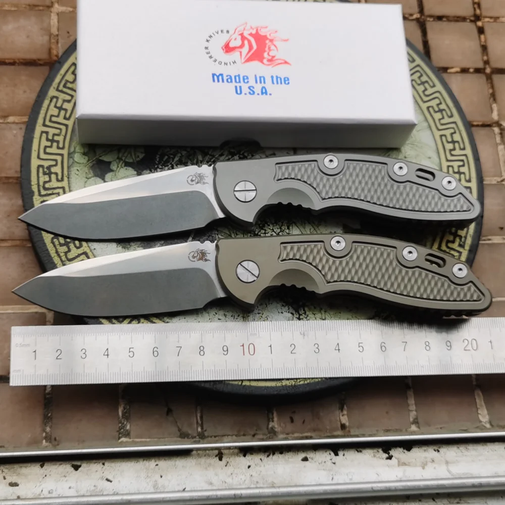 

JUFULE 2024 Hinderer XM18 -A Titanium Handle Mark 20CV Copper Washer Tactical Pocket Camping Hunt Outdoor EDC Tool Folding Knife