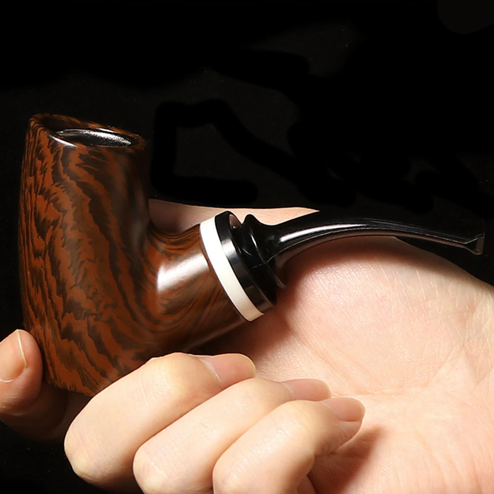 1pc Resin Pipe, Removable Cleaning Filter Cigarette Holder, Smoking Pipe, Smoking Accessories, Men's Gift