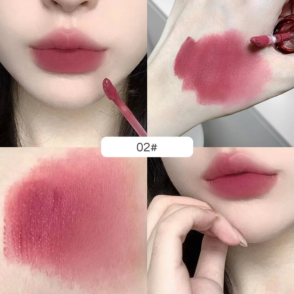 Artistic Soft Mist Mousse Lip Glaze Velvet Matte Lipstick Holding Makeup Not Easy to Sticky Cosmetics Lipstick 6