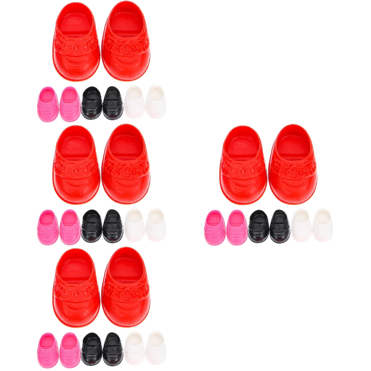

16 Pairs Miniature Shoes Simulation Shoes Girls Accessories