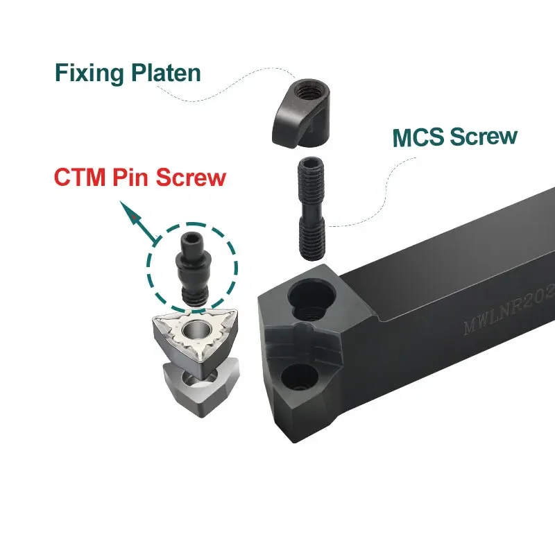 50Pc CNC 선반 터닝 CTM 나사 절삭 공구 부품 내부 육각형 핀 나사 CTM510 CTM513 CTM515 CTM613 CTM617 CTM619 10 CTM822