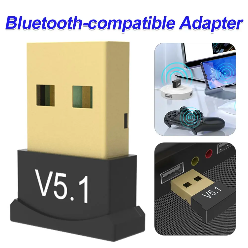 Bluetooth-compatible Transmitter 2.4GHz Adapter Dongle DC5V Bluetooth-compatible 5.1 Receiver for Desktop Computer for Laptop PC bluetooth adapter bluetooth transceiver adapter