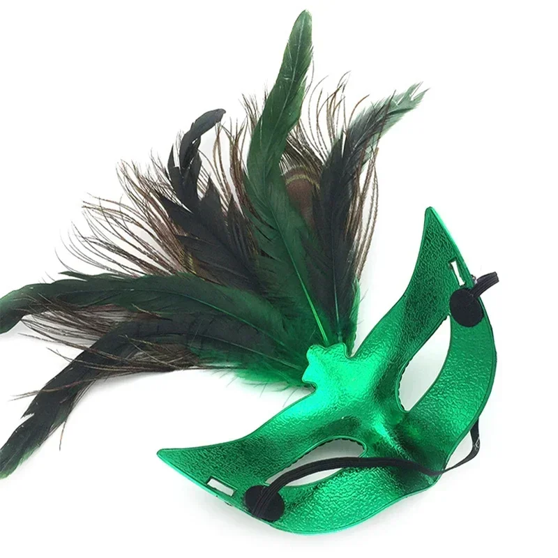 Party Masks Peacock Feather Decoration Upper Body Mask Christmas & Halloween Masquerade Carnival Supplies