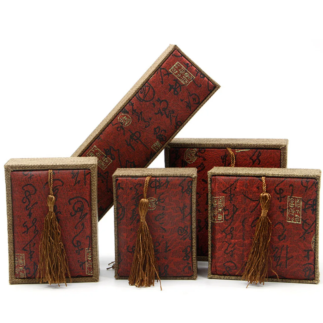 

Chinese Style Vintage Buddhist Ring Box Jewelry Box Bracelet Box Literary Play Bracelet Buddha Beads Gift Box Jewelry Packaging