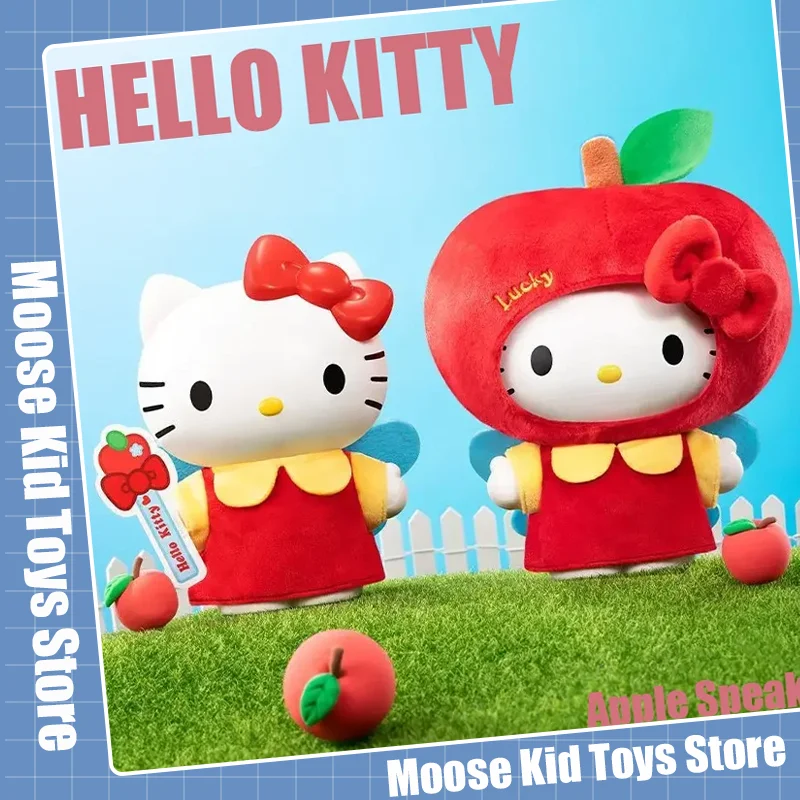 

Kawaii Sanrio, Hello Kitty Apple Bluetooth Колонка Hellokitty Аниме фигурки плюшевая игрушка милая Коллекция украшения-игрушка для девочек подарок