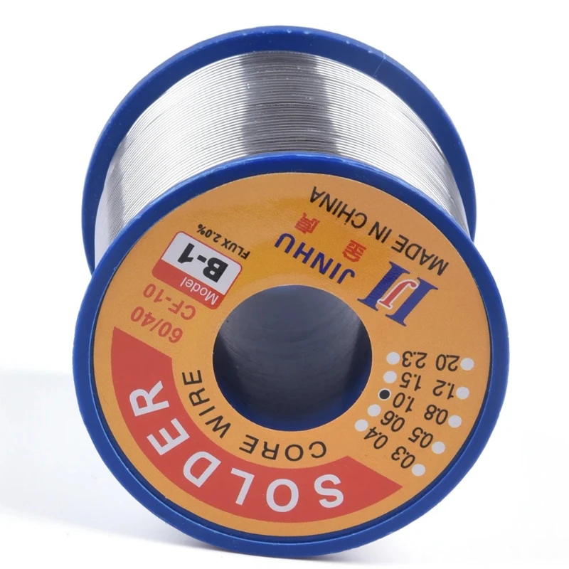 Fil à souder colophane 1,0/1,2/1,5/2,0 mm - 60%Sn 40%Pb pour électronique