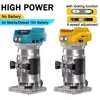 Brushless Electric Trimmer Woodworking Trimming Wood Router Milling Engraving Slotting Machine Fit Makita/Dewalt 18V Battery 1