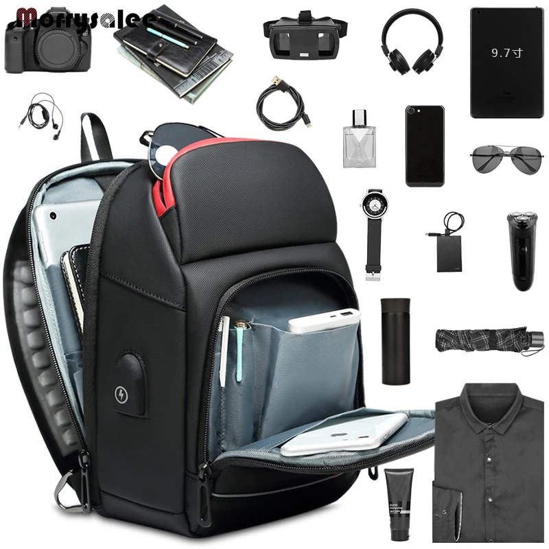 New Crossbody Bags for Men USB Charging Messenger Bag Waterproof Men's Bag Chest Single Shoulder Strap High Quality