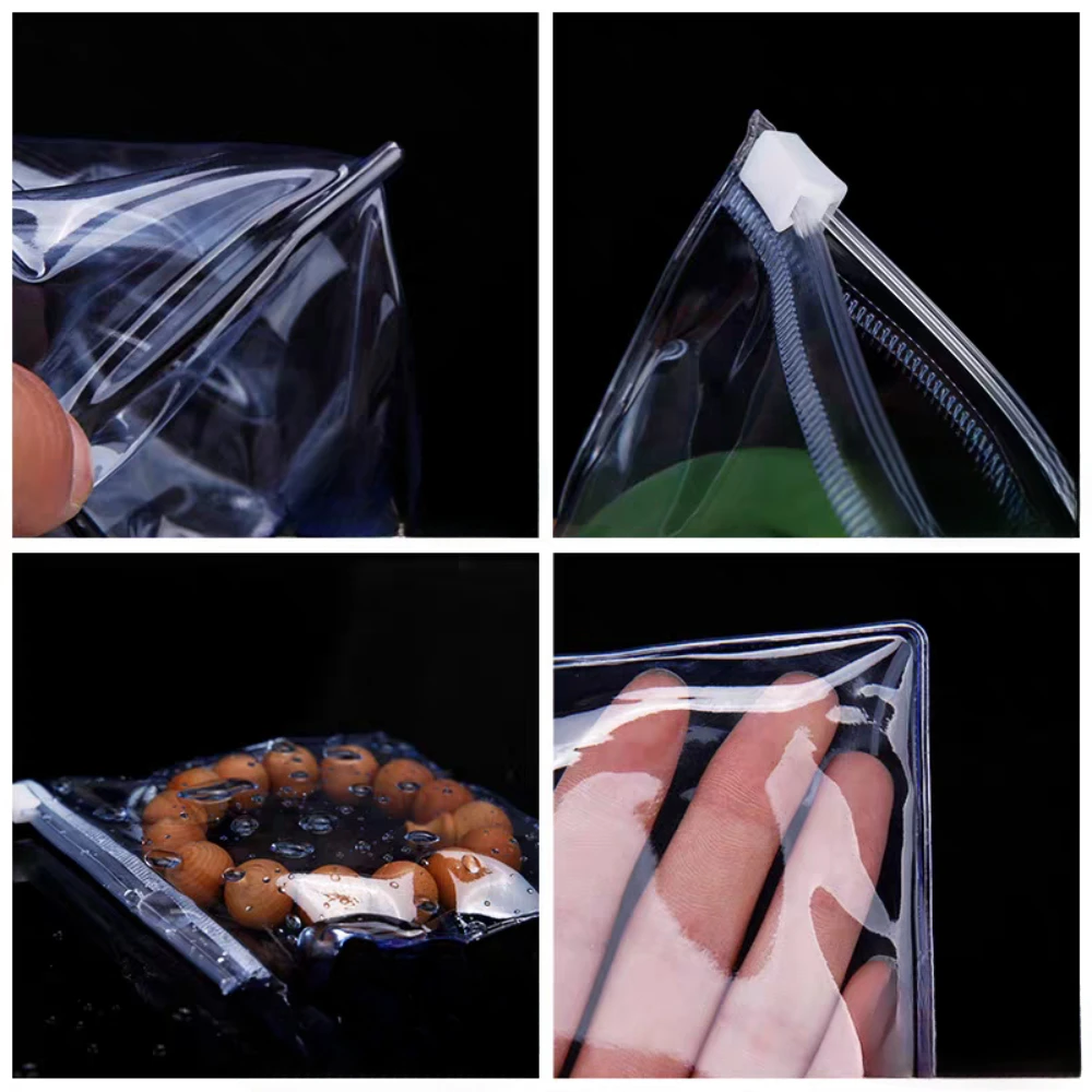 100 Dicke Transparente Reißverschlussbeutel – 15,2x20,3 Cm, 2,4 Mm, Wiederverschließbar