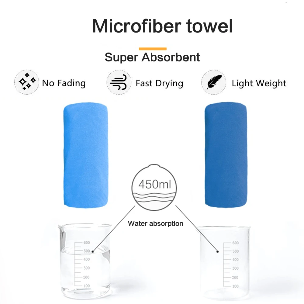 Microfiber Towels for Travel Sport Fast Drying Super Absorbent Bath Beach Towel Ultra Soft Lightweight Yoga Swimming Gym Towel 5