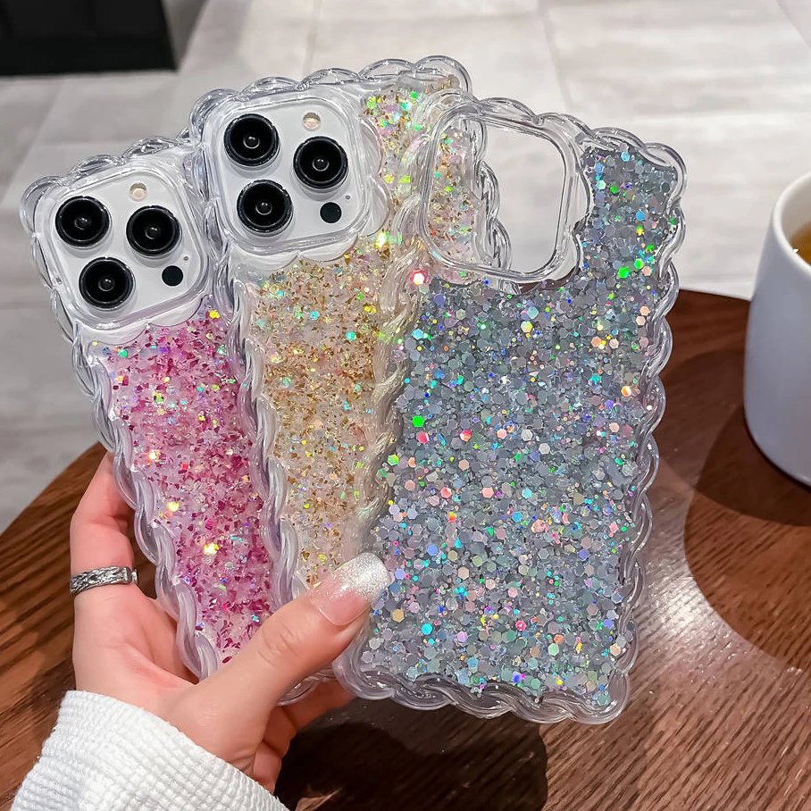 Luxury Shining Glitter Sequins Phone Case For iPhone 14 13 12 11 Pro