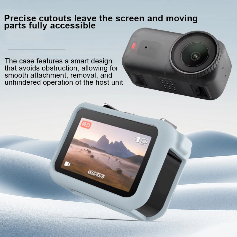 Housse Silicone Pour DJI Osmo Nano - Coque De Protection Souple, Anti-rayures, Antidérapante, Noir