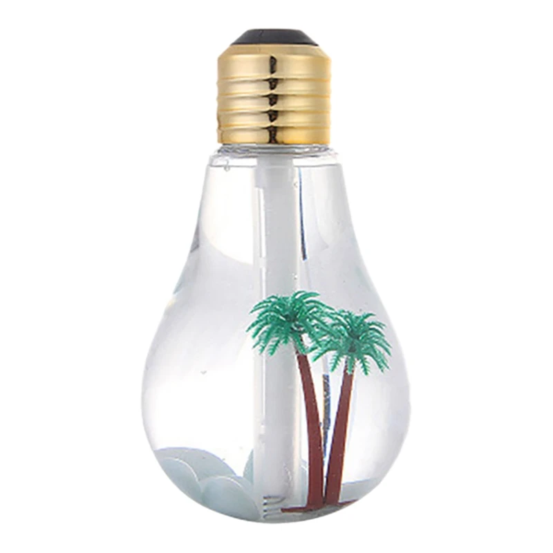 

Air Humidifier Bulb Lamp Shade Decorative Lights Diffuser Purifier Atomizer With Colorful LED Night Light For Home