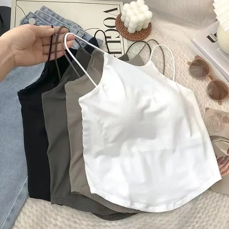 섹시한 캐미솔 여성 속옷, 와이어 프리 탱크 크롭탑 티, 심리스 란제리 브라렛, 뷰티 백, 무선 튜브 탑, 스포츠 캐미스