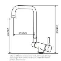 ก๊อกน้ำอ่างล้างจานสแตนเลส 304 หมุนได้ 360 องศา ° ก๊อกน้ำแบบหมุนพับได้ น้ำร้อนน้ำเย็น ติดตั้งบนเคาน์เตอร์ครัว 5