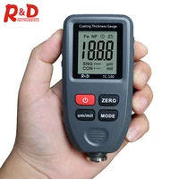 R&D TC100 Automobile Thickness Gauge Car Paint Tester Thickness Coating Meter Russia Manual Ultra-precise 0.1micron/0-1300 Fe&NF 1