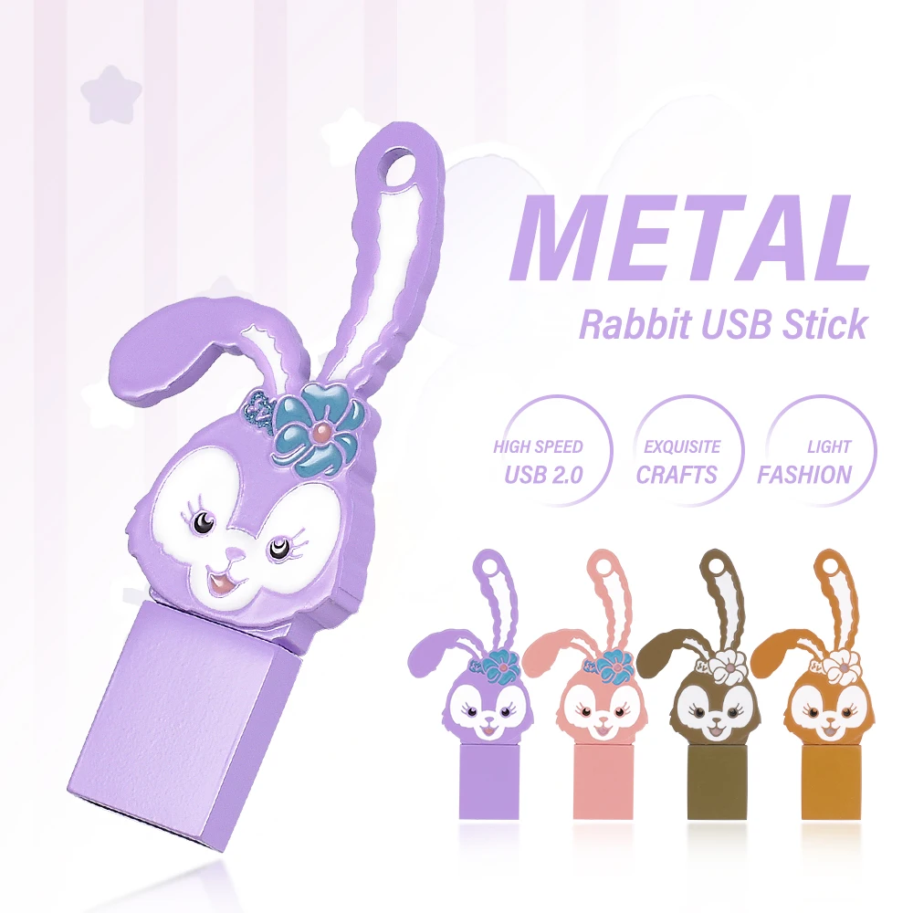 

USB-флеш-накопитель JASTER в форме кролика, 128 ГБ, 64 ГБ, 32 ГБ