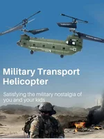 New Remote Control Helicopter,2.4g Hz S026h Military Transport Rc Armed Aircraft Chinook Model Children Toys Birthday Gift 1