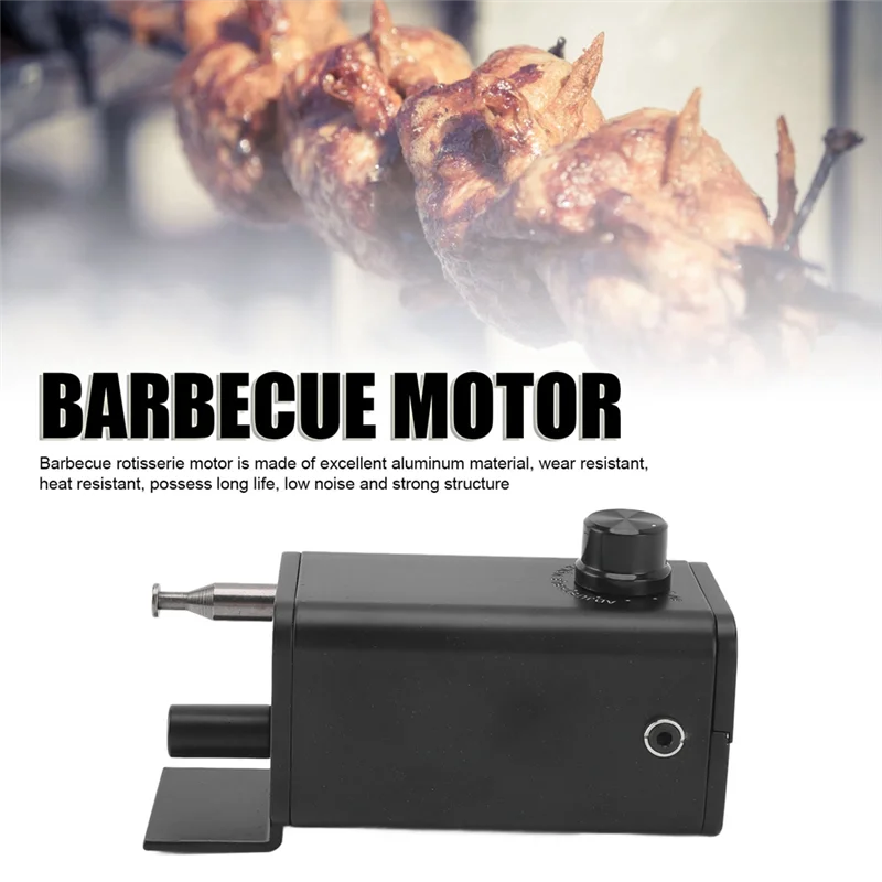 A98I-Barbecue Motor Portable Adjustable Speed High Torsion BBQ Grill With USB Cable For Camping Kitchen
