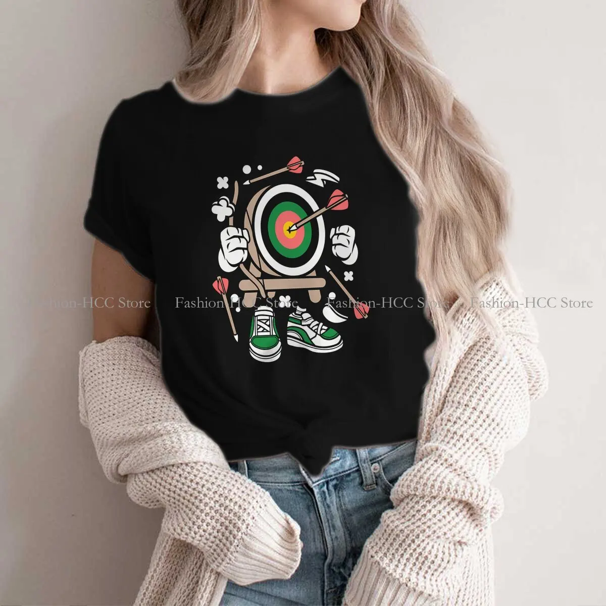 

Archery Target Fashion Polyester TShirts Archery Sports Momen Harajuku Streetwear T Shirt Round Neck