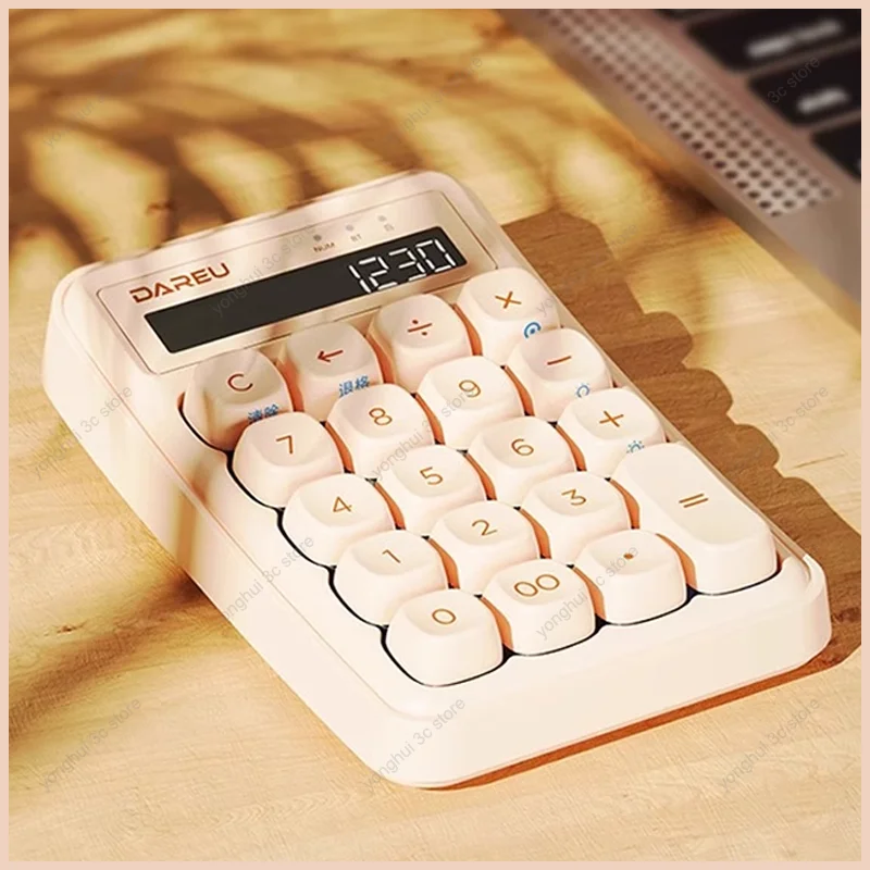 

Dareu Z19 'cube Sugar' Series Mechanical Keyboard Numeric Keypad Calculator 2 In 1 Wireless Bluetooth Office Dedicated Keyboards