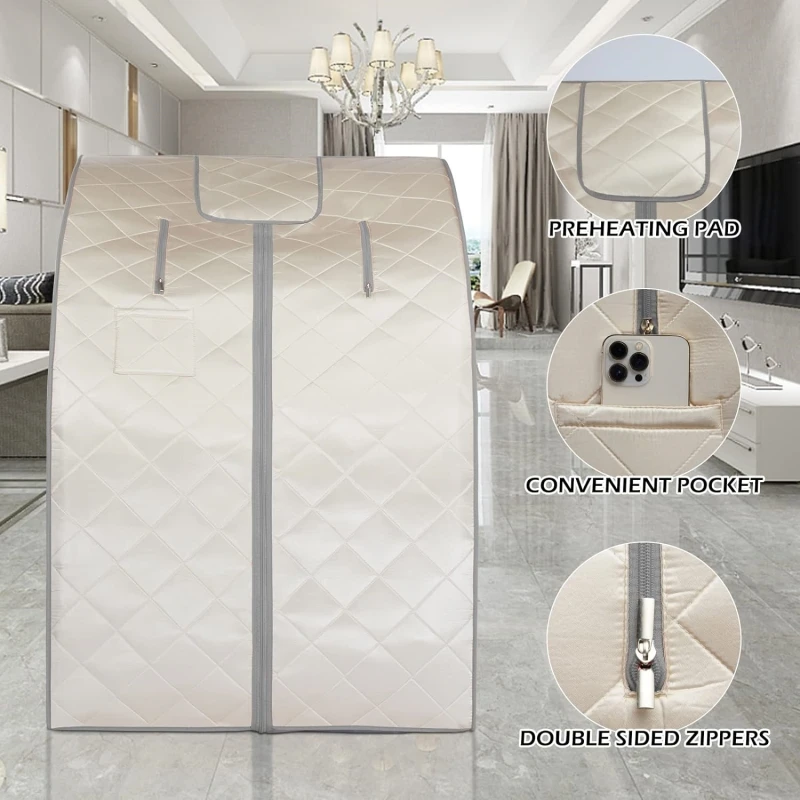 Portable Infrared Sauna Individual at Home Full Body Foldable Sauna Box 2