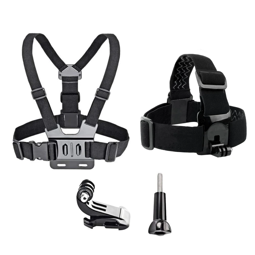 Chest Strap Head Strap Belt For Gopro Hero 9 8 7 5 Black Xiaomi Yi 4k Sjcam Sj4000 Insta360