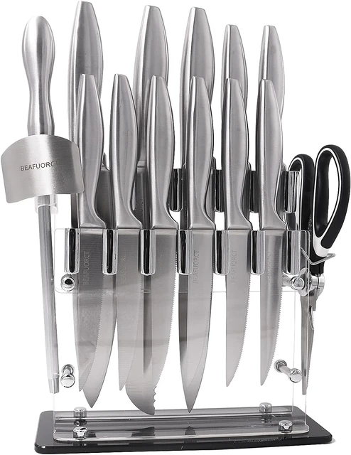 Stainless Steel Knife Sets Scissors  Stainless Steel Kitchen Knives Set -  8 Chef - Aliexpress