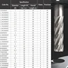 YZH Carbide Machine Reamer HRC50 Spiral Groove Tolerance H7 Harened Steel Metal CNC Inner Hole 1 1.5 2 2.5 3 4 5 6 7 8 9 10mm 5