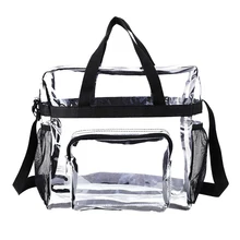 

PVC Clear Clear Shoulder Bag Messenger Shoulder Bags Shopping Bag Large Capacity Cosmetic Pocket Waterproof Handbag Best Gifts