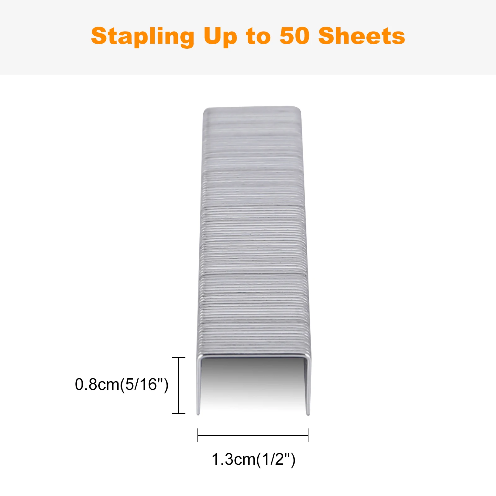 Eagle No.23/8 Staples 5/16&rdquo; leg 2-Box Bulk Pack 2000 Pieces Total HOffice and School Binding Accessories