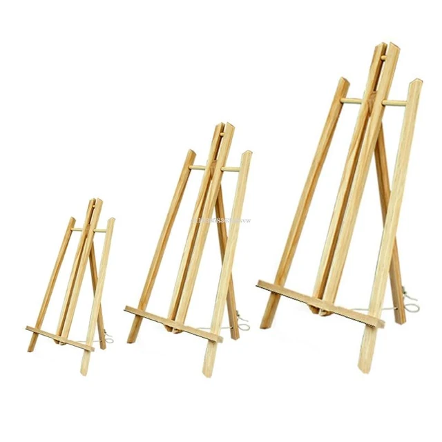 1pc Solid Color Wooden Easel, Simple Multi-purpose Desktop Easel For  Painting Display, Decoration