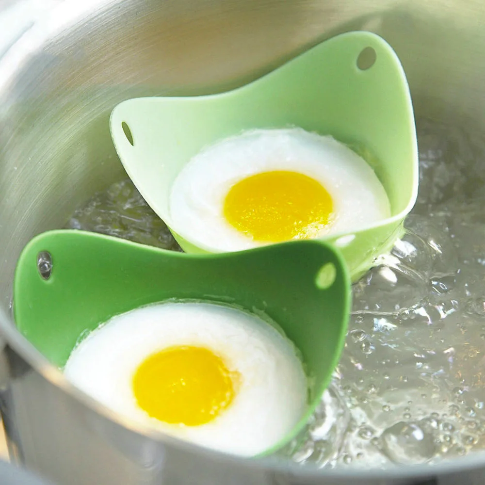 Egg Poachers egg poacher silicone egg poacher 2/4pcs Set Non Stick Silicone Material Safety and Flexibility Food Grades Poaching Cups High Temperature Resistance