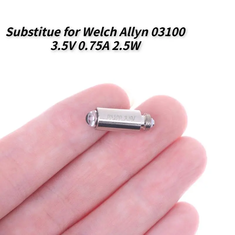 Welch Allyn High Intensity Lamp 03100-U, 3.5V Bulb for Otoscope & Nasel Speculum, 1 Piece