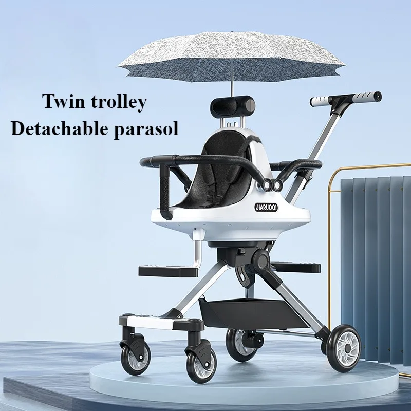 Double Stroller Infant Toddler Travel Twin Umbrella Stroller Compact Easy Fold Aluminum Frame with Canopy for Infants & Toddlers baby stroller